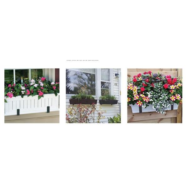 Adjustable Planter Box Shelving Brackets 8.5*8*3.5inch Perfect for Patio Window Fence