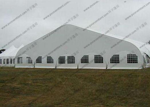 Transparent Windows Curved Tent Aluminum Frame Easy Dismantled For Outdoor Event