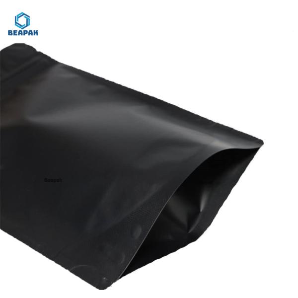 Сумки штейнового черного запаса Дойпак Мылар молнии упаковывая