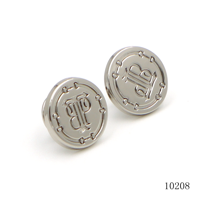 15mm Custom Logo Engraved Cap Rivet Metal Double Cap Rivets Zinc Alloy Rivet For Bag Hardware Accessories