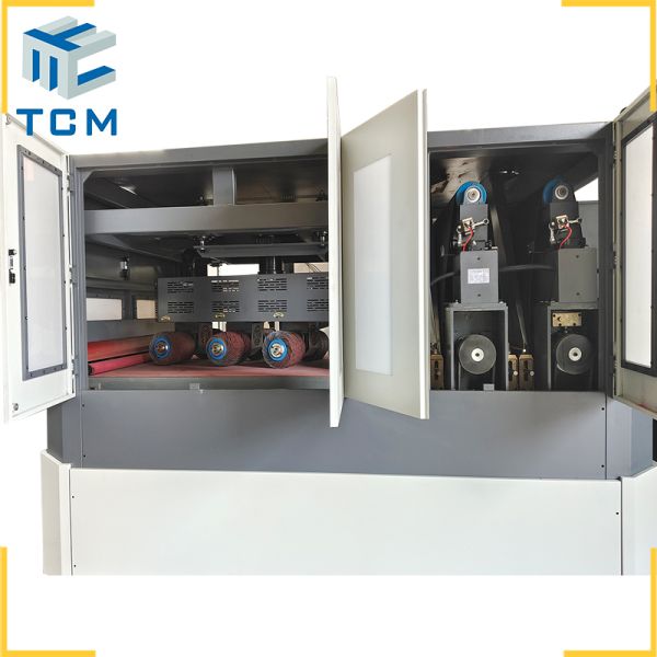 Steel Sheet metal work piece sanding deburring edge rounding machine