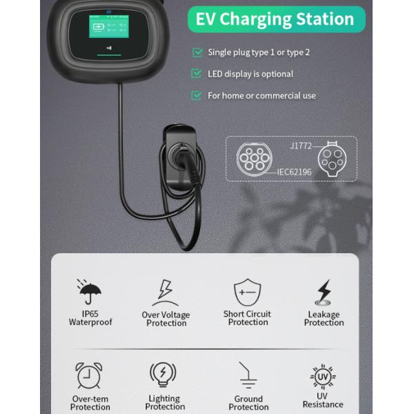 Управление приложения аттестации CE зарядной станции 22kw электротранспорта уровня 2 Dc домашнее