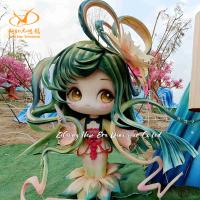 Waterproof Silk Chinese Festival Lantern Steel Frame Material