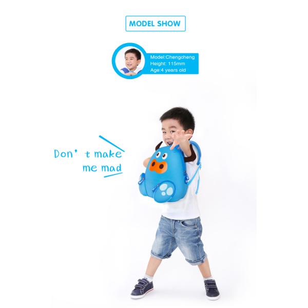 Neoprene Cute Kids Cow Backpack , Personalized Book Bags For Toddlers