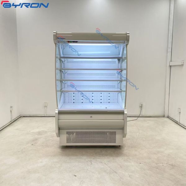 Fruit Shop Air Curtain Cooler Multideck Display Fridge With Doors