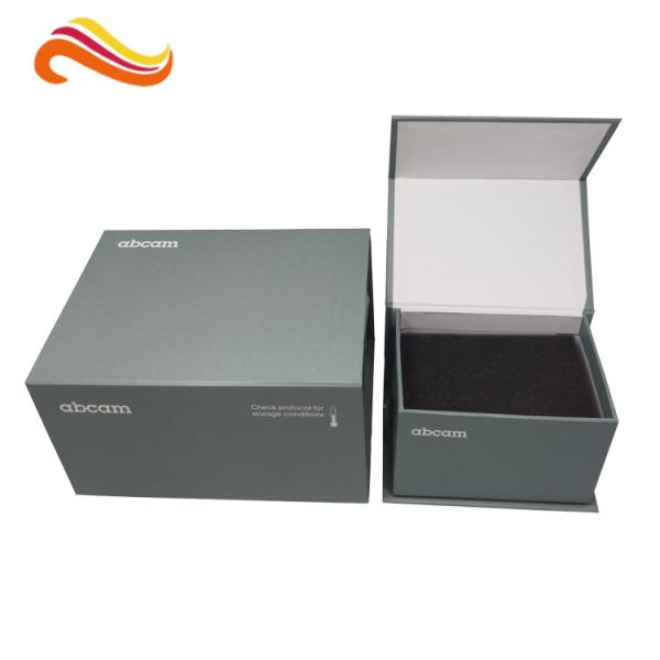 Handmade magnet gift packing box different size CMYK printing with black foam inside
