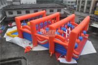 Curso de obstáculo inflável louco enorme para adultos/equipamento exterior inflável do jogo