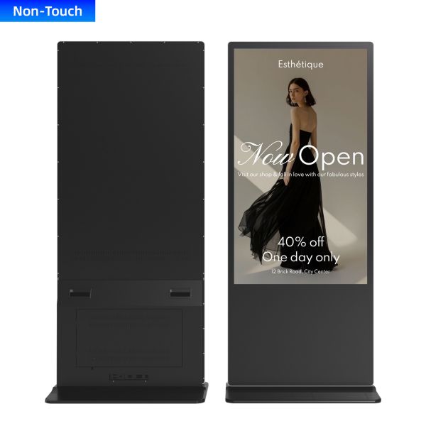 Non Touch Floor Standing Digital Signage Size 65 Inch 2GB 4K