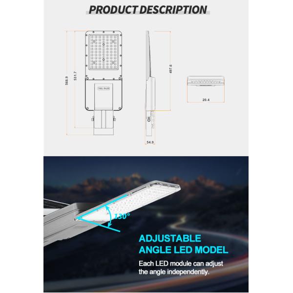 Алюминий отделил солнечный приведенный в действие на открытом воздухе уличный фонарь привел DC 300W 400W IP66 уличного света