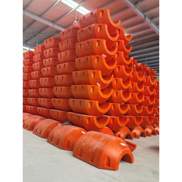 HDPE Pipe Floater with Temperature Range -40℃~+80℃ Orange/Yellow Color for Buoyancy Support in Marine Applications