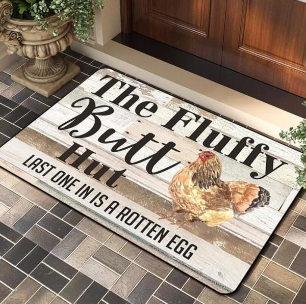 American Style Cock Door Entrance Mat Floor Carpet Rug