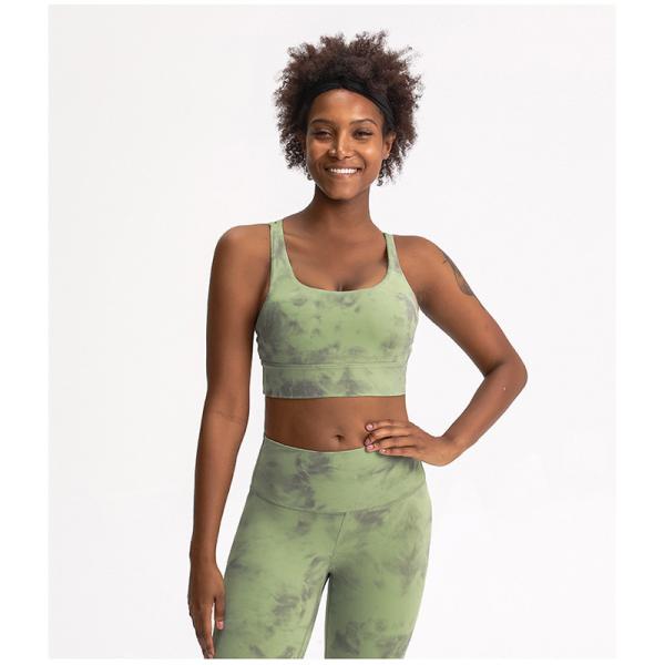 Бюстгальтера спорт фитнеса бюстгальтера йоги женщин креста камуфлирования резинка сексуального заднего противоударного высокая