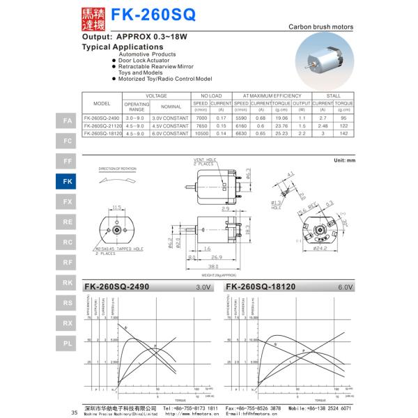 Электрический двигатель ДК 7000РПМ ФК-260 24мм почищенный щеткой 170мА