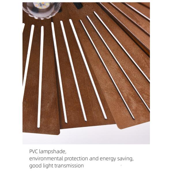 Люстра чайной комнаты небольшой Адвокатуры ресторана привесной лампы соломенной шляпы искусства древесины Wabi Sabi домашняя