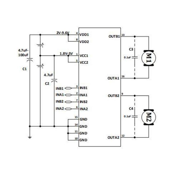 2.5A 2V-10V Brushed DC Motor Drive Controller Board MX1919