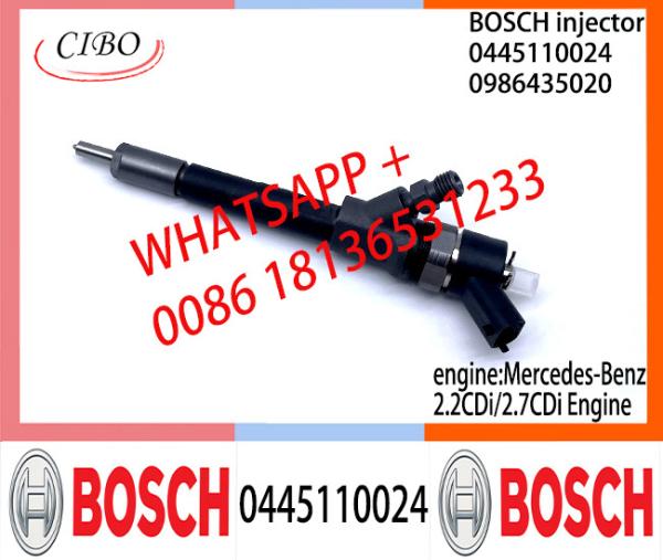Diesel Common Rail Injector 0445110024 0445110025 0986435029 A6110700687 for Mercedes-Benz 2.0CDi/2.2CDi/2.7CDi