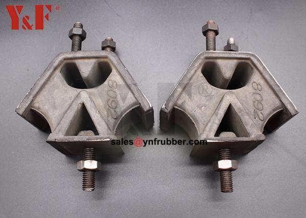 Flanged Rubber Vibration Isolators Mount Industrial For Construction Machinery