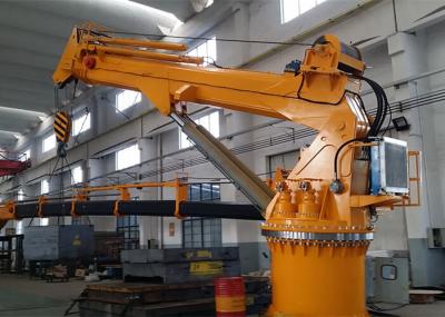 High Durability Offshore Pedestal Crane , Telescopic Pedestal Crane 4T 30M