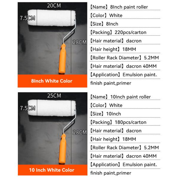 Поддержка на заказ ODM на заказ Цветочное украшение стен мягкая резиновая краска роликовая кисть