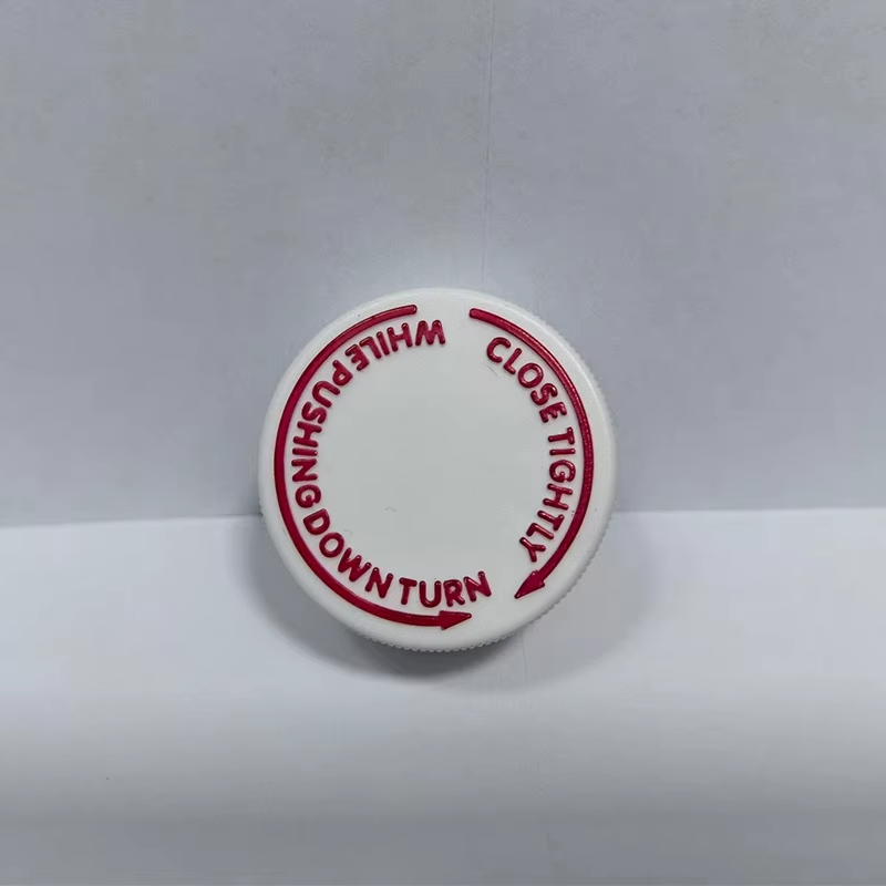 PET Base Material 28mm 400 Red Color Wockhardt Child Resistant Cap Screw Cap Induction Sealed Arch Plastic Bottle Safety