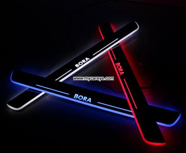 Volkswagen VW Bora car moving door floor lights LED door scuff plate light