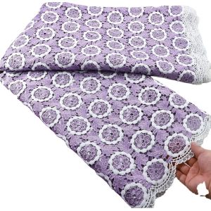 2023 New popular Cord Fabric water soluble lace Nigerian women embroidery fabric