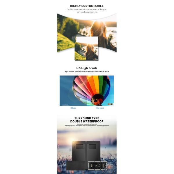 Коммерческая наружная реклама LED дисплей с высокой четкостью и широким углом просмотра