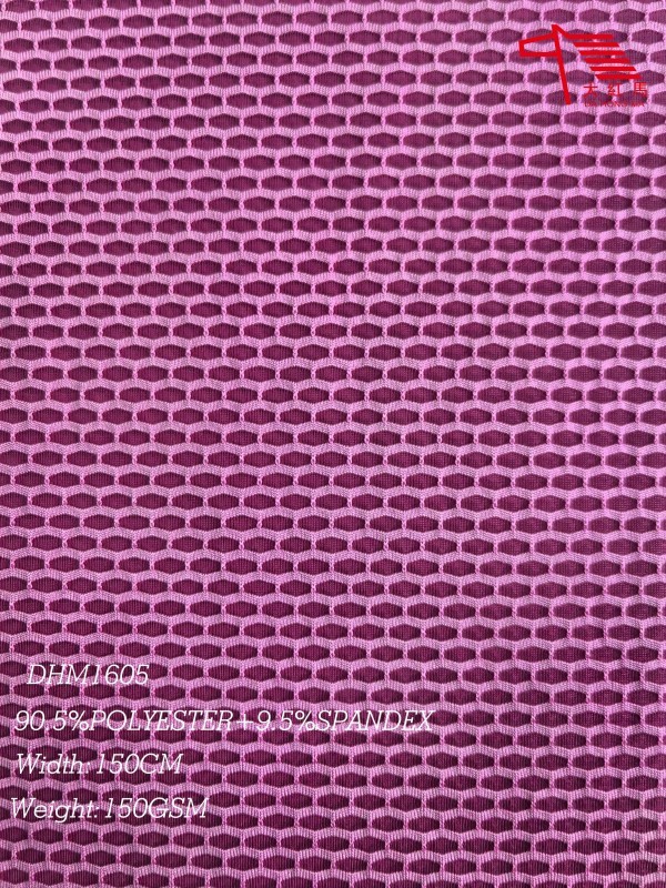 High Stretch Large Mesh Moisture Wicking Fabric 150GSM for Sportswear