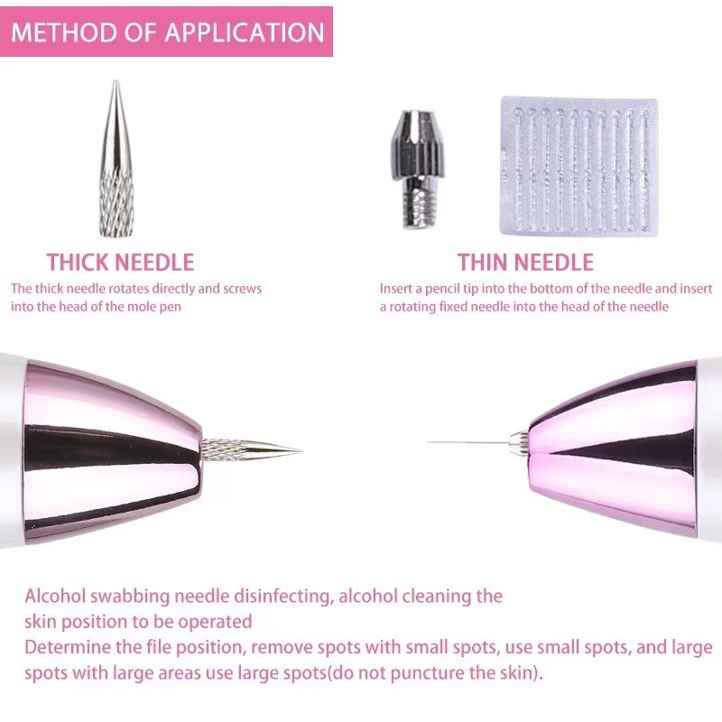 1-9 Power Intensity Levels Electric Beauty Freckle Removing Pen with Laser Technology