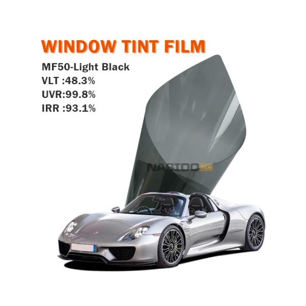 NASIDO MF50 Light Black Nano Ceramic Car Window Film Privacy Protection Window film HD 99%UVR Solar Window Glass Film for car