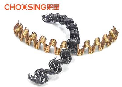Black Curved Shape Upholstery Seat Springs 300℃ Heat Treatment For Sofa And Chairs