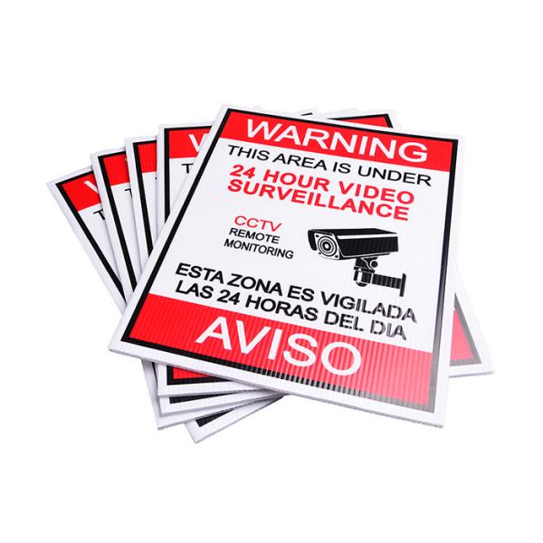 Customized printing outdoor UV resistant warning caution sticker decal