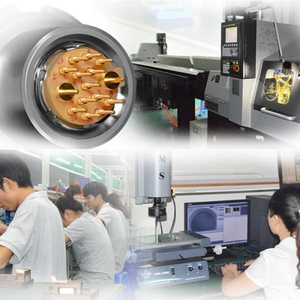 Снабжение жилищем кругового водоустойчивого соединителя S20F1C-P07MCC0-500S ODU пушпульное латунное