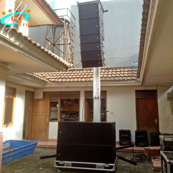 Aluminium Line Array Truss Lifting Tower Crank Lighting Stand