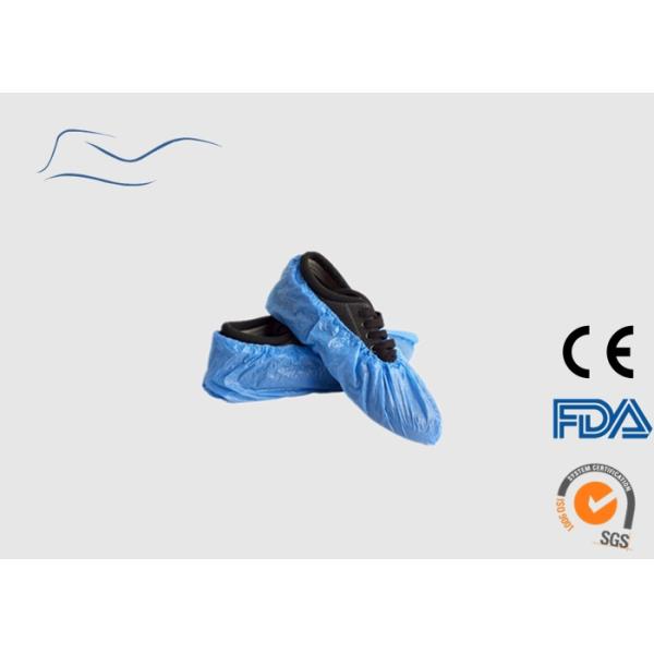 CPE Slip Resistant Shoe Covers , Food Service Use Plastic Foot Covers