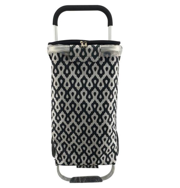 Handle Cover Wash Collapsible Swivel Wheels Supermarket Shopping Trolleys Carts Portable Folding With Cooler