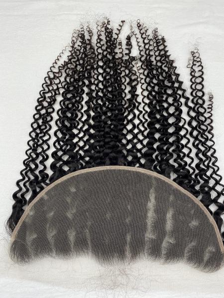Deep Curly Lace Frontal Vietnamese Hair, Human Hair 13x6 Transparent HD Lace Frontal and Closure