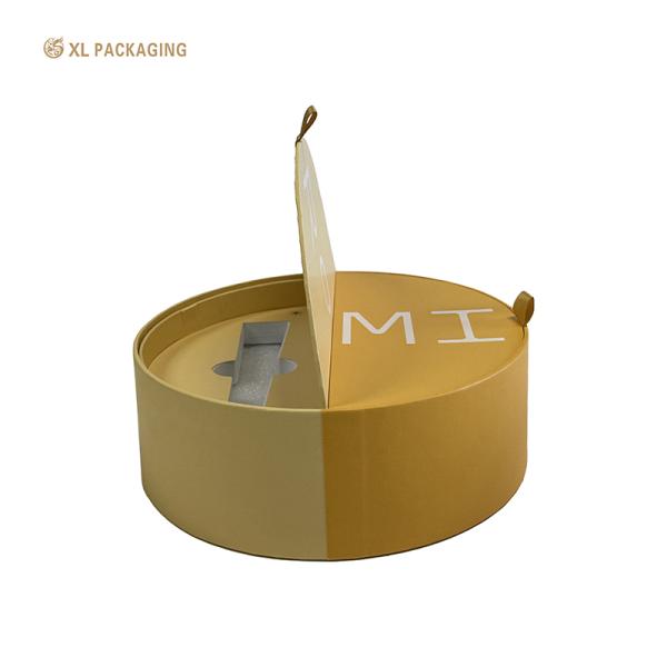 Custom Printed Half-Round Cosmetic Box with Magnetic Closure for Luxury Perfume and Skincare Packaging