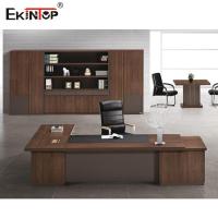 Bureaux d'ordinateur en bois exécutifs de Brown pour l'ODM moderne d'OEM de style de siège social