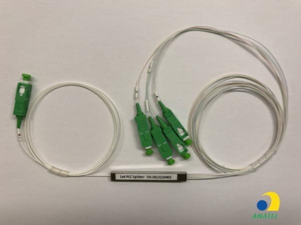 1x4 Mini Tipo SCAPC Fibra PLC Splitter