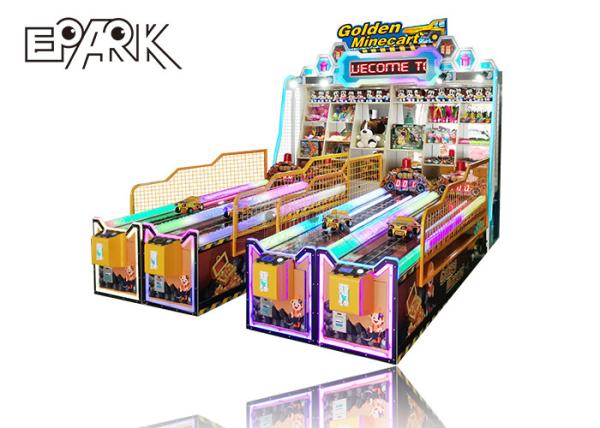 Carnival Multi Players Coin Operated Arcade Machines Golden Minecart For Amusement Park Fast