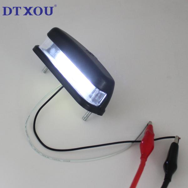 2023 LED Trailer Truck Motorcycle License Plate Light with 6 F5 Chips and PC Lens