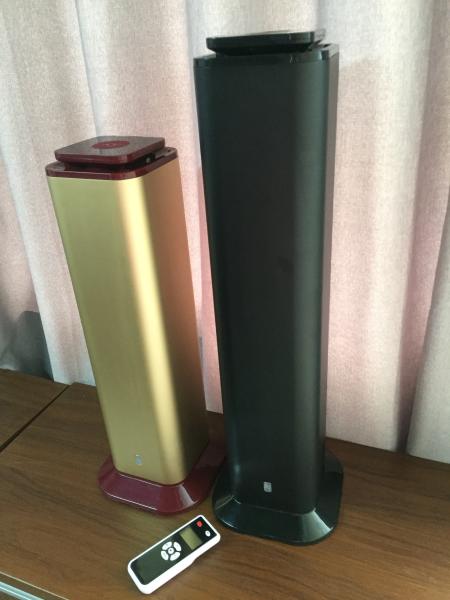 Standing Alone Scent Delivery System 17w , Medium Area Hotel Lobby Scent Machine Black / Silver / Gold