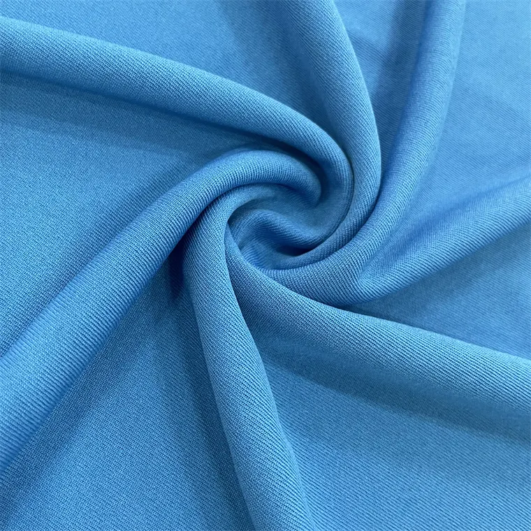 100% полиэстерная вязаная ткань Single Jersey Эластичный 4 Way Stretch водонепроницаемый