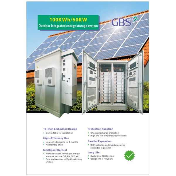 All-In-One 100KWh LiFePO4 512V 100KW Solar Storage System with Inverter CAN Communication 6000 Cycles for Home Use
