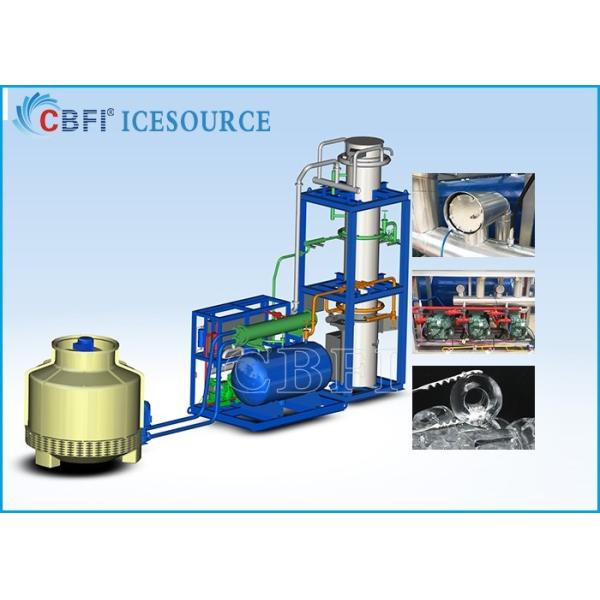 Промышленные бактерии машины R717 трубки льда 10 тонн свободные