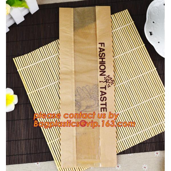 eco printed cheap recycled brown kraft bread packaging paper bags manufacturer in china,Bread paper Bag. Bread package b