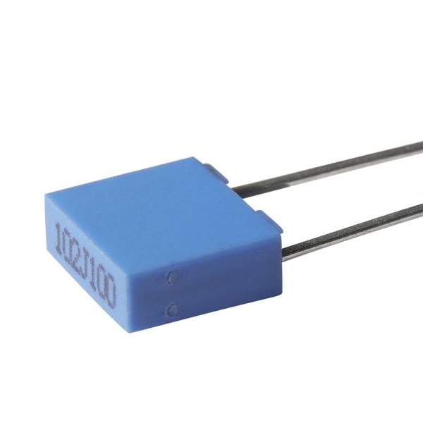 Mini Box 5mm Metallized Polyester Film Capacitor 105J100V MKT Pitch 5mm