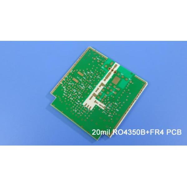 Hybrid PCB on RO4350B and FR4 , RT duroid 5880 materials