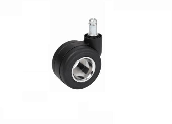 Silver Hollow Office Chair Castor For Swivel Chair 60mm Diameter Medical Cart Wheel Caster